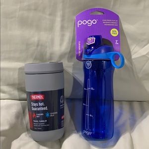 Thermos Hot & Pogo Cold Beverage Bottle Combo